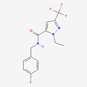 1-ethyl-N-(4-fluorobenzyl)-3-(trifluoromethyl)-1H-pyrazole-5-carboxamide