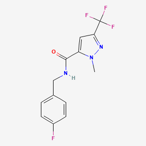 N-(4-fluorobenzyl)-1-methyl-3-(trifluoromethyl)-1H-pyrazole-5-carboxamide