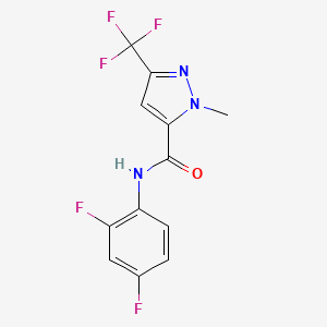 N-(2,4-difluorophenyl)-1-methyl-3-(trifluoromethyl)-1H-pyrazole-5-carboxamide