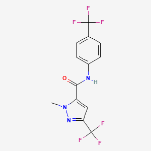 1-methyl-3-(trifluoromethyl)-N-[4-(trifluoromethyl)phenyl]-1H-pyrazole-5-carboxamide