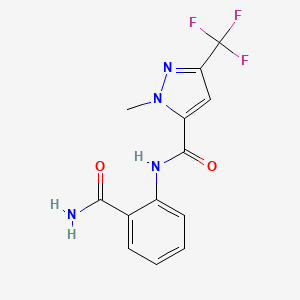 N-[2-(aminocarbonyl)phenyl]-1-methyl-3-(trifluoromethyl)-1H-pyrazole-5-carboxamide