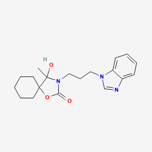 3-[3-(1H-benzimidazol-1-yl)propyl]-4-hydroxy-4-methyl-1-oxa-3-azaspiro[4.5]decan-2-one