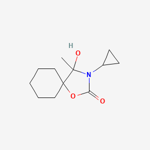 3-cyclopropyl-4-hydroxy-4-methyl-1-oxa-3-azaspiro[4.5]decan-2-one