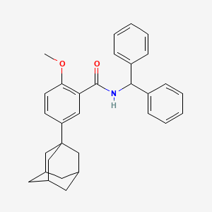 5-(1-adamantyl)-N-(diphenylmethyl)-2-methoxybenzamide