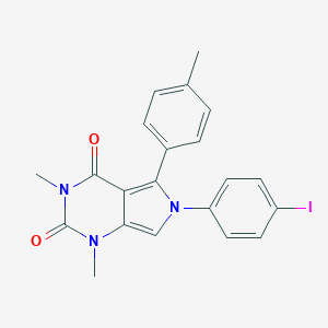 molecular formula C21H18IN3O2 B431953 6-(4-iodophenyl)-1,3-dimethyl-5-(4-methylphenyl)-1H-pyrrolo[3,4-d]pyrimidine-2,4(3H,6H)-dione CAS No. 577790-04-6