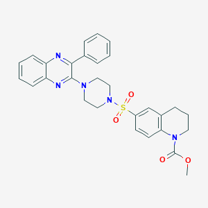 methyl 6-{[4-(3-phenylquinoxalin-2-yl)piperazin-1-yl]sulfonyl}-3,4-dihydroquinoline-1(2H)-carboxylate