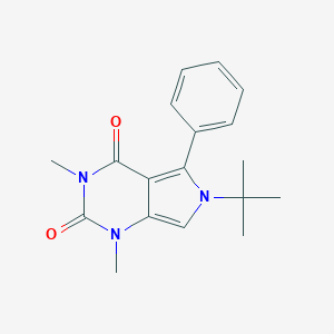 molecular formula C18H21N3O2 B431955 6-tert-butyl-1,3-dimethyl-5-phenyl-1H-pyrrolo[3,4-d]pyrimidine-2,4(3H,6H)-dione CAS No. 664970-91-6