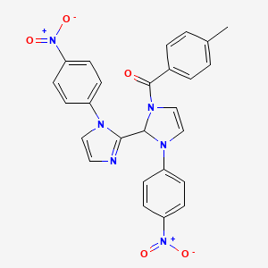 1-(4-methylbenzoyl)-1',3-bis(4-nitrophenyl)-2,3-dihydro-1H,1'H-2,2'-biimidazole