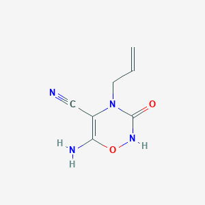 4-allyl-6-amino-3-oxo-3,4-dihydro-2H-1,2,4-oxadiazine-5-carbonitrile