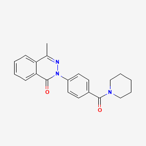 4-METHYL-2-[4-(PIPERIDINOCARBONYL)PHENYL]-1(2H)-PHTHALAZINONE