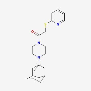 1-[4-(1-ADAMANTYL)PIPERAZINO]-2-(2-PYRIDYLSULFANYL)-1-ETHANONE