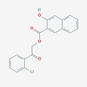 molecular formula C19H13ClO4 B431964 2-(2-Chlorophenyl)-2-oxoethyl 3-hydroxy-2-naphthoate CAS No. 516469-88-8