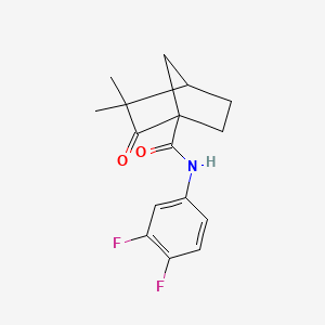 N-(3,4-difluorophenyl)-3,3-dimethyl-2-oxobicyclo[2.2.1]heptane-1-carboxamide