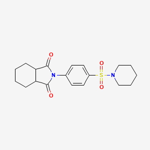 2-[4-(piperidin-1-ylsulfonyl)phenyl]hexahydro-1H-isoindole-1,3(2H)-dione