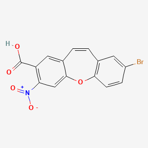 8-bromo-3-nitrodibenzo[b,f]oxepine-2-carboxylic acid