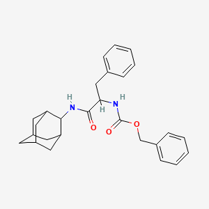 Benzyl [1-oxo-3-phenyl-1-(tricyclo[3.3.1.1~3,7~]dec-2-ylamino)propan-2-yl]carbamate