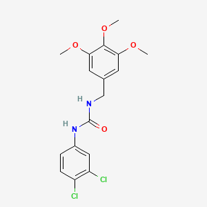 molecular formula C17H18Cl2N2O4 B4319833 N-(3,4-dichlorophenyl)-N'-(3,4,5-trimethoxybenzyl)urea 