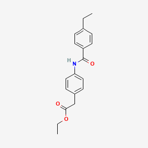 ethyl {4-[(4-ethylbenzoyl)amino]phenyl}acetate