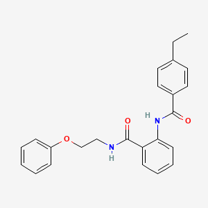 2-[(4-ethylbenzoyl)amino]-N-(2-phenoxyethyl)benzamide