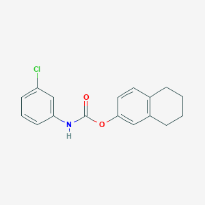 5,6,7,8-tetrahydronaphthalen-2-yl (3-chlorophenyl)carbamate