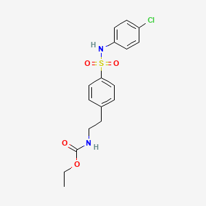 ethyl [2-(4-{[(4-chlorophenyl)amino]sulfonyl}phenyl)ethyl]carbamate