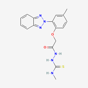 2-{[2-(2H-1,2,3-benzotriazol-2-yl)-4-methylphenoxy]acetyl}-N-methylhydrazinecarbothioamide