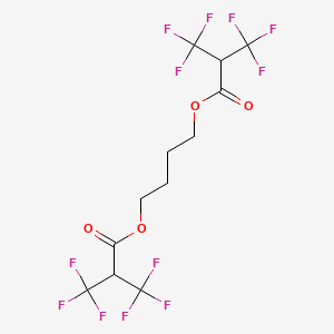 4-{[3,3,3-TRIFLUORO-2-(TRIFLUOROMETHYL)PROPANOYL]OXY}BUTYL 3,3,3-TRIFLUORO-2-(TRIFLUOROMETHYL)PROPANOATE