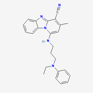 1-({3-[ethyl(phenyl)amino]propyl}amino)-3-methylpyrido[1,2-a]benzimidazole-4-carbonitrile