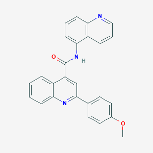 molecular formula C26H19N3O2 B431997 2-(4-methoxyphenyl)-N-(5-quinolinyl)-4-quinolinecarboxamide CAS No. 524041-94-9