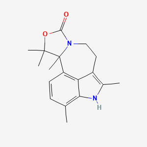 3,5,11,11,11a-pentamethyl-6,7,11,11a-tetrahydro-4H-[1,3]oxazolo[3',4':1,2]azepino[5,4,3-cd]indol-9-one