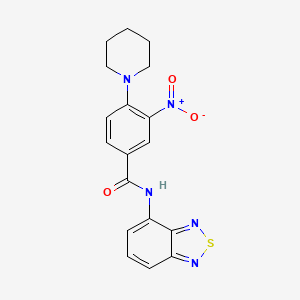 N-2,1,3-benzothiadiazol-4-yl-3-nitro-4-piperidin-1-ylbenzamide