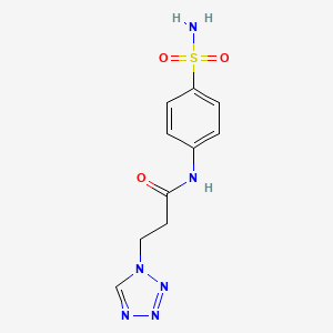 N-[4-(aminosulfonyl)phenyl]-3-(1H-tetrazol-1-yl)propanamide