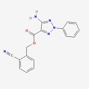 2-cyanobenzyl 5-amino-2-phenyl-2H-1,2,3-triazole-4-carboxylate