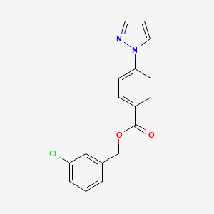 3-chlorobenzyl 4-(1H-pyrazol-1-yl)benzoate