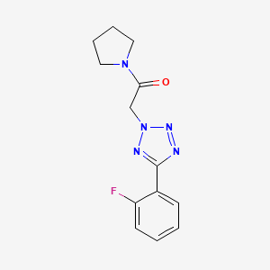 5-(2-fluorophenyl)-2-(2-oxo-2-pyrrolidin-1-ylethyl)-2H-tetrazole