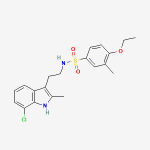 N-[2-(7-chloro-2-methyl-1H-indol-3-yl)ethyl]-4-ethoxy-3-methylbenzenesulfonamide