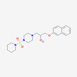 1-(2-naphthyloxy)-3-[4-(piperidin-1-ylsulfonyl)piperazin-1-yl]propan-2-ol