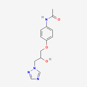 N-{4-[2-hydroxy-3-(1H-1,2,4-triazol-1-yl)propoxy]phenyl}acetamide