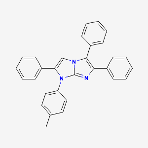 molecular formula C30H23N3 B4320220 1-(4-methylphenyl)-2,5,6-triphenyl-1H-imidazo[1,2-a]imidazole 