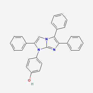 molecular formula C29H21N3O B4320233 4-(2,5,6-triphenyl-1H-imidazo[1,2-a]imidazol-1-yl)phenol 