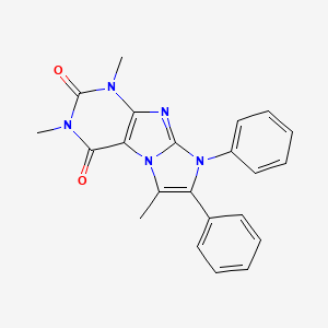 1,3,6-TRIMETHYL-7,8-DIPHENYL-1H,2H,3H,4H,8H-IMIDAZO[1,2-G]PURINE-2,4-DIONE