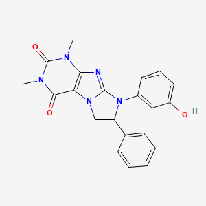 8-(3-hydroxyphenyl)-1,3-dimethyl-7-phenyl-1H-imidazo[2,1-f]purine-2,4(3H,8H)-dione