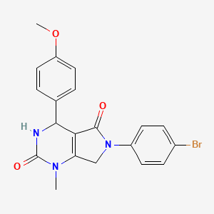 6-(4-bromophenyl)-4-(4-methoxyphenyl)-1-methyl-3,4,6,7-tetrahydro-1H-pyrrolo[3,4-d]pyrimidine-2,5-dione