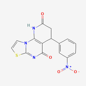 molecular formula C15H10N4O4S B4320309 4-(3-nitrophenyl)-3,4-dihydro-2H-pyrido[3,2-e][1,3]thiazolo[3,2-a]pyrimidine-2,5(1H)-dione 