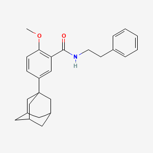 5-(1-adamantyl)-2-methoxy-N-(2-phenylethyl)benzamide