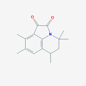 molecular formula C16H19NO2 B432032 4,4,6,8,9-Pentamethyl-5,6-dihydro-4H-pyrrolo[3,2,1-ij]quinoline-1,2-dione CAS No. 633287-32-8