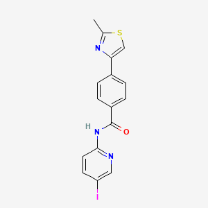 molecular formula C16H12IN3OS B4320330 N-(5-iodopyridin-2-yl)-4-(2-methyl-1,3-thiazol-4-yl)benzamide 