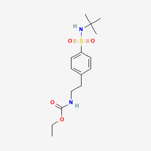 ethyl (2-{4-[(tert-butylamino)sulfonyl]phenyl}ethyl)carbamate