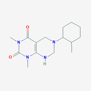 1,3-dimethyl-6-(2-methylcyclohexyl)-5,6,7,8-tetrahydropyrimido[4,5-d]pyrimidine-2,4(1H,3H)-dione