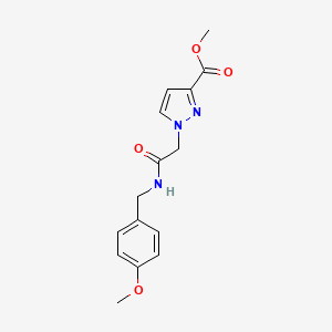 methyl 1-{2-[(4-methoxybenzyl)amino]-2-oxoethyl}-1H-pyrazole-3-carboxylate